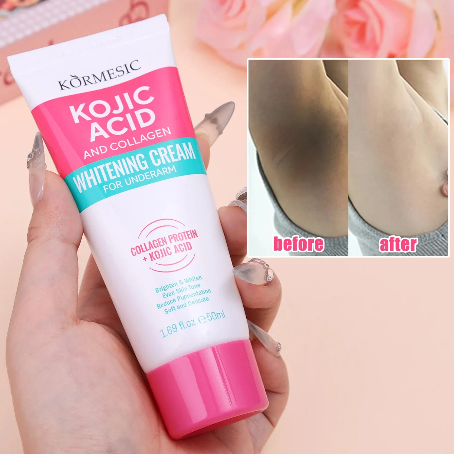 Anti-Aging Face Cream - Crema Sbiancante al Collagene per Ascelle