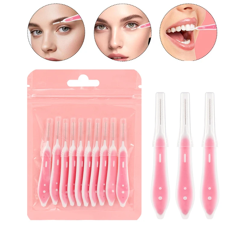 Eyelash Extension - 10 pezzi spazzole per sopracciglia mini