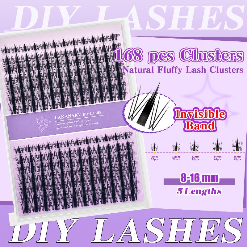 Eyelash Extension - Ciglia Naturali a Ciuffetti, Applicazione Facile,