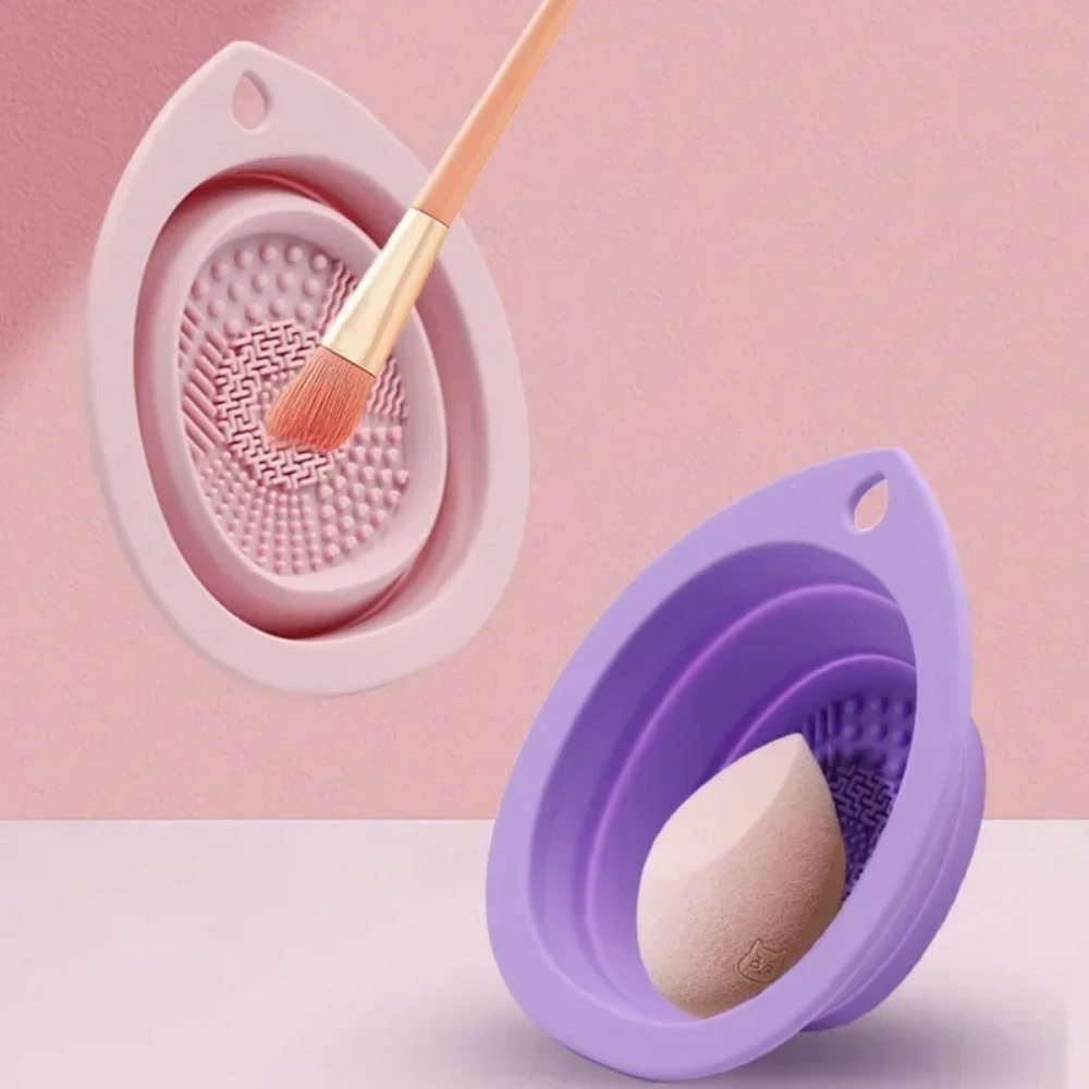 Beauty Makeup Brands - Ciotola in Silicone per Pulizia Pennelli