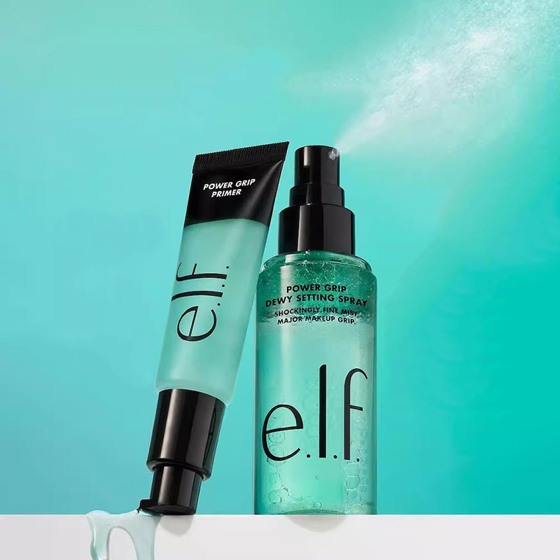 Makeup Fixing Mist - Elf Makeup Power Grip Dewy Impostazione