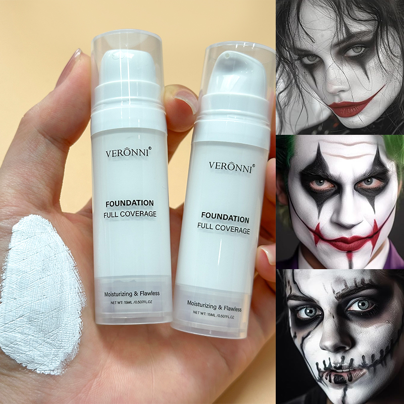 Beauty Makeup Foundation - Halloween Liquido Goth Bianco Trucco Corrispondente